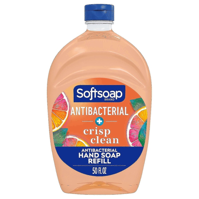 Softsoap Antibacterial Liquid Hand Soap Refill, Crisp Clean, 50 Oz
