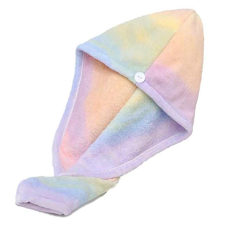Women’s Headband Covers Girls Bandanas for Wet Hair Dry Towel Caps Rainbow Tie Dye