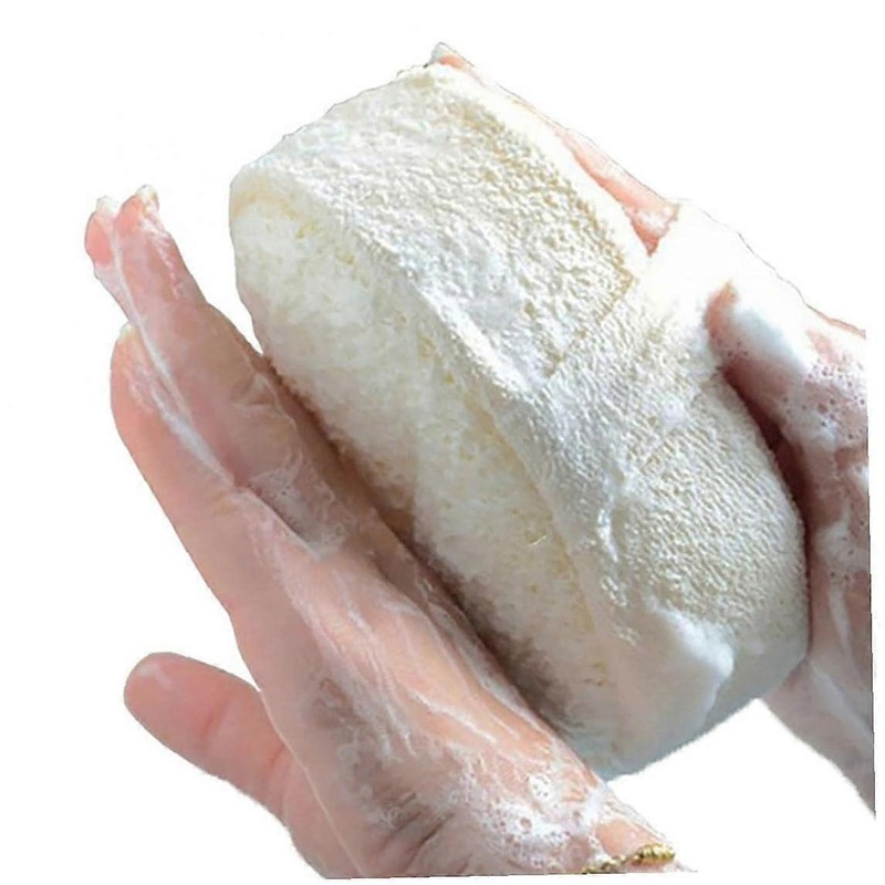 1PC Exfoliating Loofah Pads Natural Luffa Sponge Scrubber Brush Skin Deep Cleansing Tool Spa and Shower Scrubber for Men and Women Massage Tools