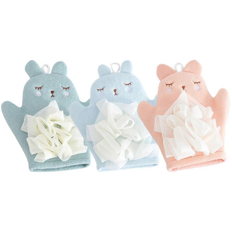 Scrubbing Glove for Bath 12Pcs Assorted Color Exfoliating Bath Mitt