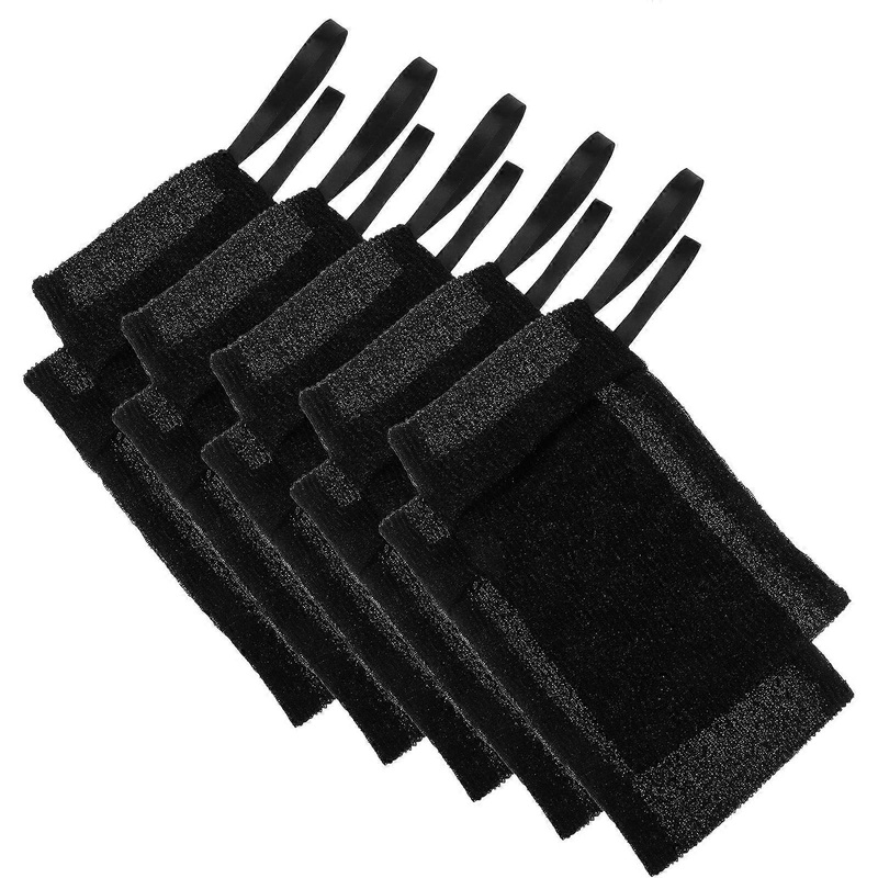 Soap Foaming Nets Mesh Pouches for Deep Cleansing 10Pcs Black