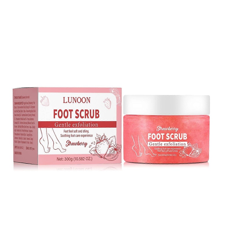 Strawberry Foot Scrub, Foot Scrub Moisturizing, Moisturizing and Exfoliating Foot Scrub, Hydrating Strawberry Foot Scrub
