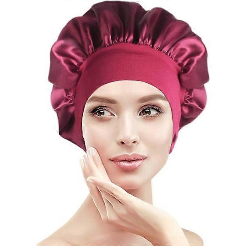 1 Piece Satin Hair Sleep Hat, Sleeping Caps, Stretchy Sleep Hat