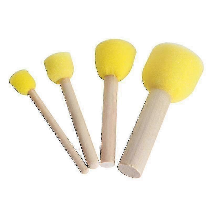 Painting Sponge 4pcs Round Sponge Sponge Hand Sponge Round Sponge Sponge Brush Sponge Set Sponge Painting Sponge Watercolor BrushP20211224227