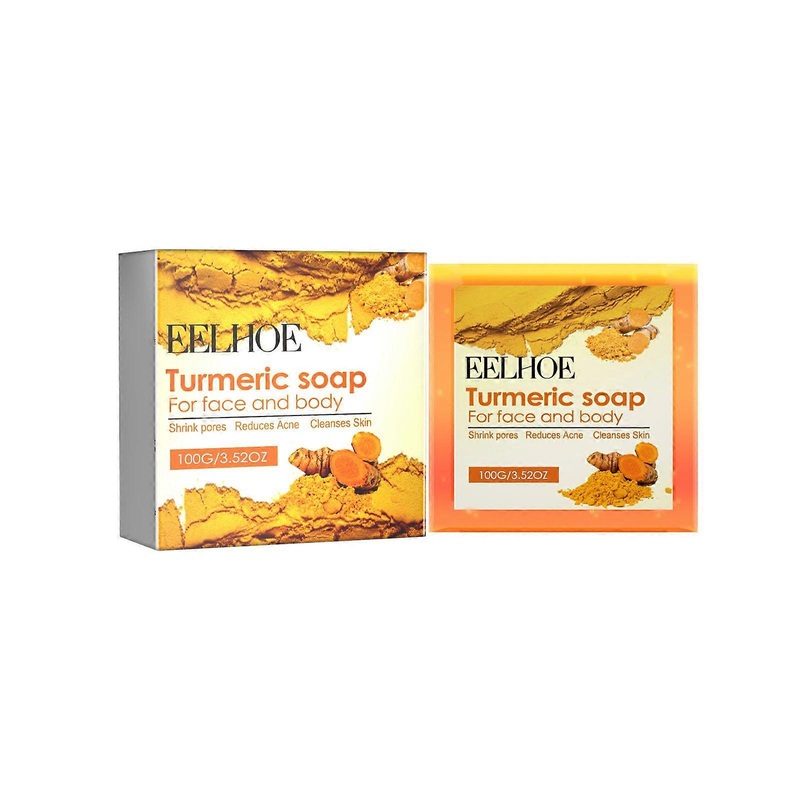 Turmeric Soap for Deep Cleansing & Acne Treatment – Moisturizing Facial Bar with Vitamin E for Oil Control, Inflammation Reduction, and Brightening –