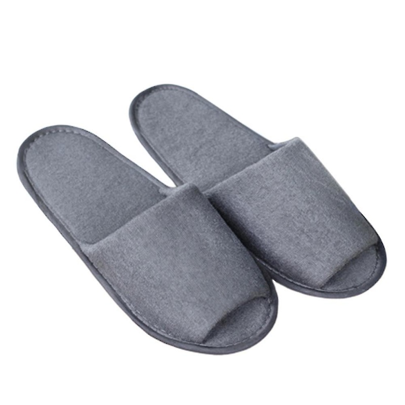 1 Pair Unisex Portable Travel Hotel Spa Home Indoor Guest Disposable Slippers