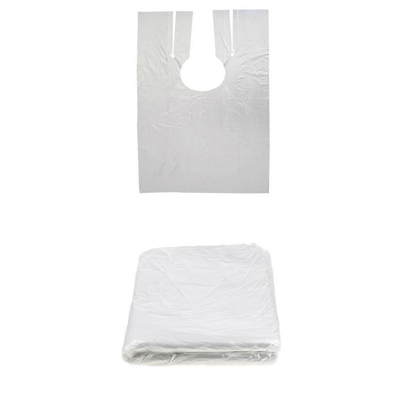 100 Disposable Hair Cutting Gowns Barber Home Coloring Perm Apron