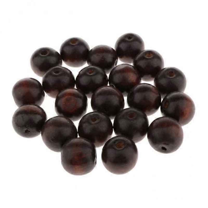 120 Assorted Coffee-Themed Wooden Beads for DIY Jewelry Making