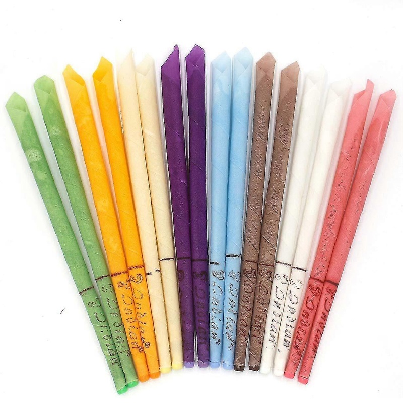 16 Pieces Ear Candles, Natural Beeswax Candle, Organic Fragrance, Ear Wax Remover For Relaxing And Cleaning Blocked Ears