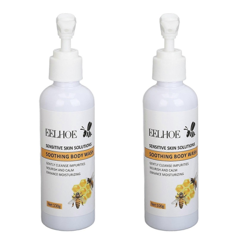 2pcs Women Body Wash for Sensitive Skin Moisturizing Itch Relief Soothe Swelling Body Shower Wash 100g