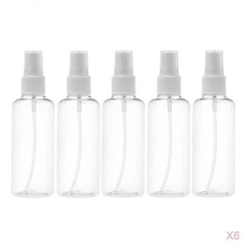 30Pcs Portable Mini Spray Sprayer Empty Cosmetic Bottles Reusable 100ml