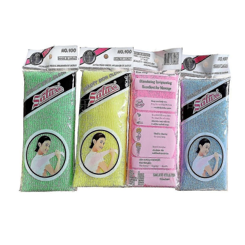 Wash towel for beauty bath, 4 pcs long exfoliating nylon cloth, 35 inches