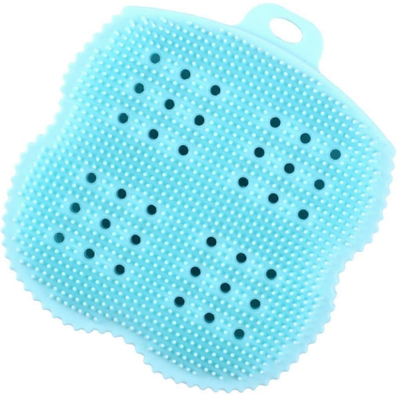 1pc Bath Brush Silicone Shower Massage Shower Scrubber Body Scrubber Back Brush Riely Green Back Massager Back Scrubber