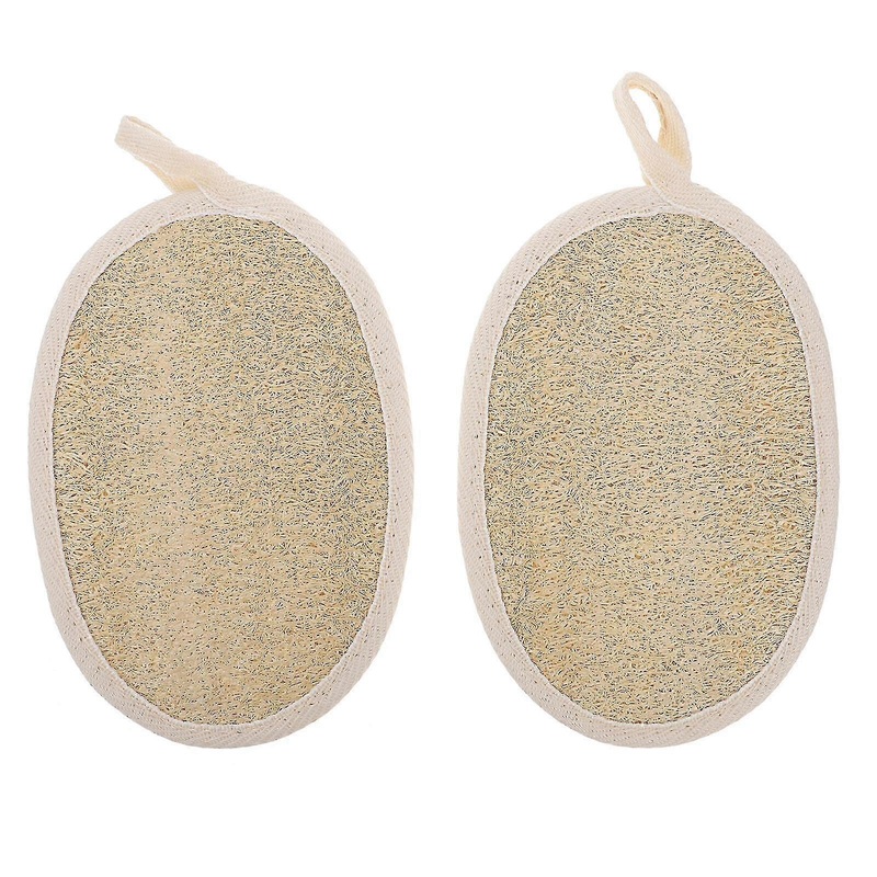 2 Pcs Natural Bath Sponge Bath Luffas Scrubbing Towel Bath Body Cleaner Bathing Sponge