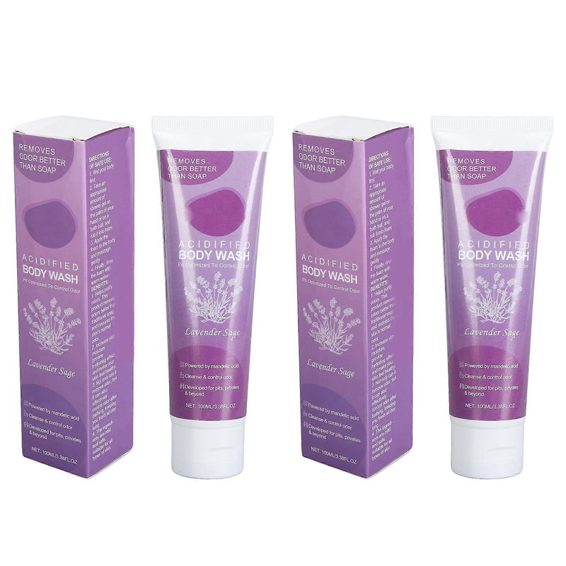 2Pcs Body Wash Moisturizing Nourishing Bath Shower Cleanser Long Lasting Fragrance 100ml