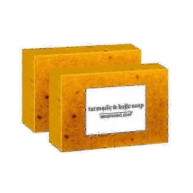 2025 2x Lemon Turmeric Kojic Acid Soap Bar, Acne Control and Skin Whitening Soap for Body and Face