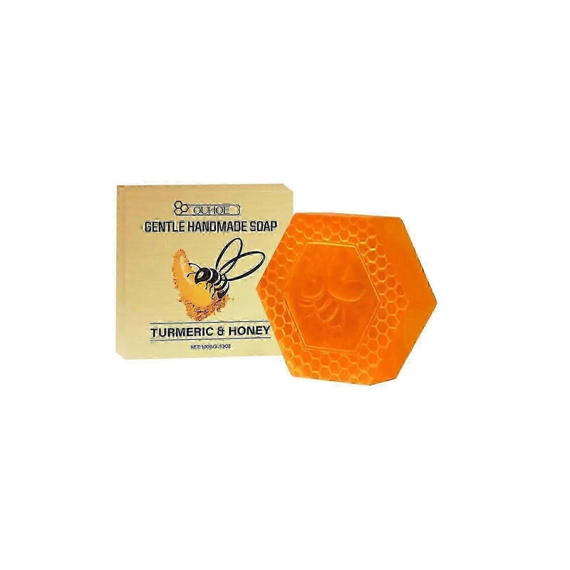 2025 Bath Soap, Bee Venom Turmeric Cleansing Soap, Refreshing Body Soap Gently Cleanses, Nourishes and Comforts the Skin