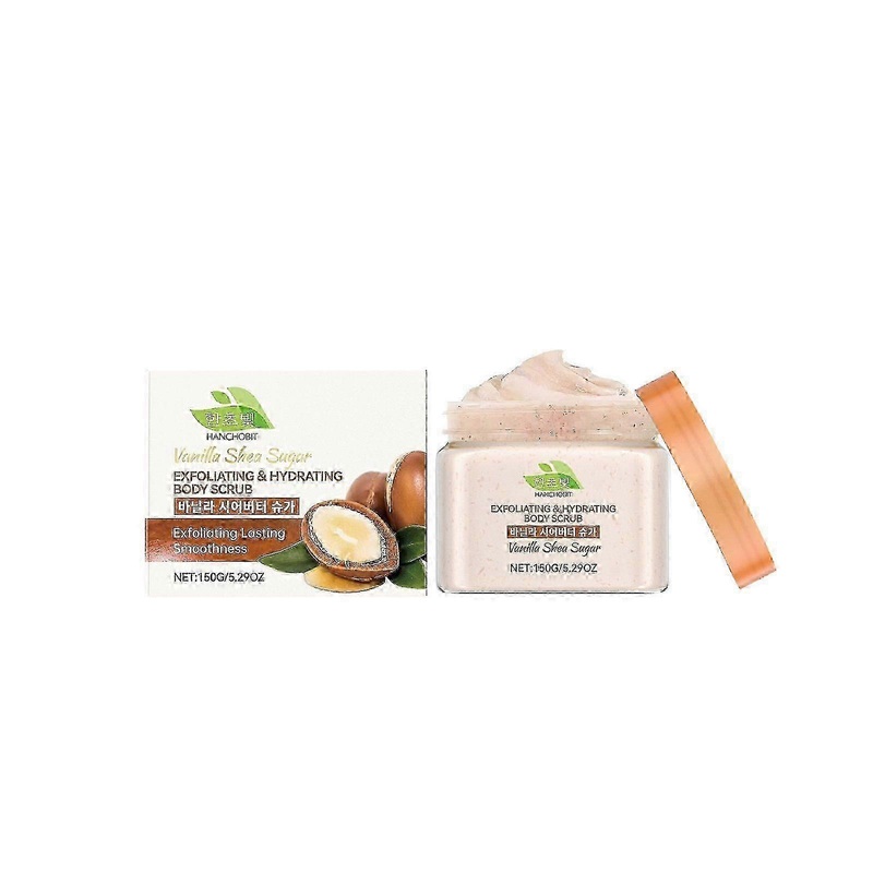 2025 Exfoliating & Hydrating Body Scrub, Vanilla Shea Sugar Body Scrub, Deep Cleansing Body Exfoliating Scrub, Refreshing Skin