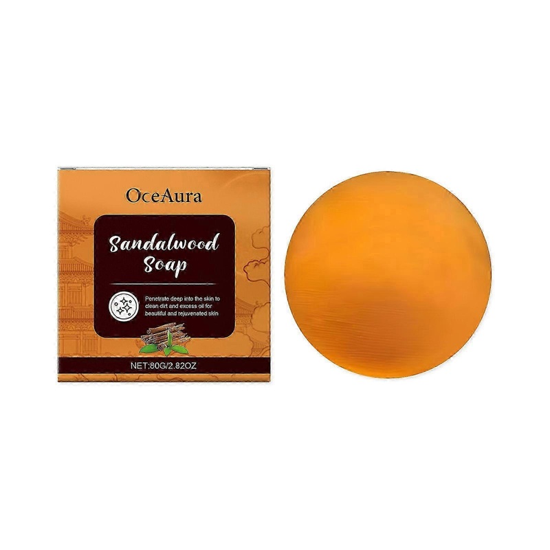 2025 OceAura Sandalwood Oil Control Bath Soap Gently Cleansing and nourishing the skin Exudes a refreshing fragrance and rich foam Oil Control Bath So