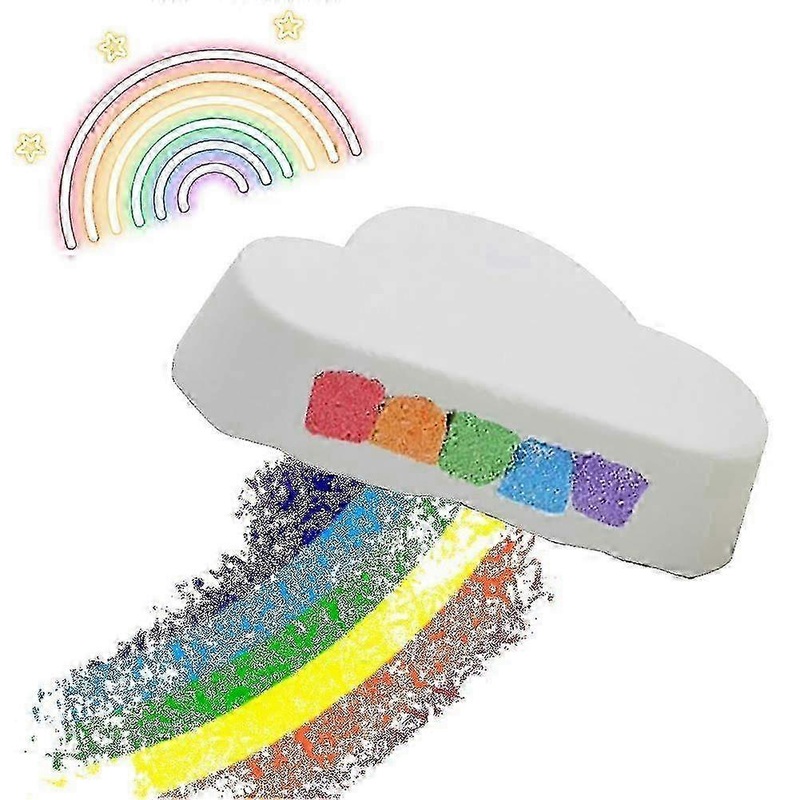 2025 Rainbow Bath Bombs, Cloud Bath Bomb With Natural Ingredients Including Sea Salt, Avocado Extract For Relaxing Aromatherapy Experience In Your Own