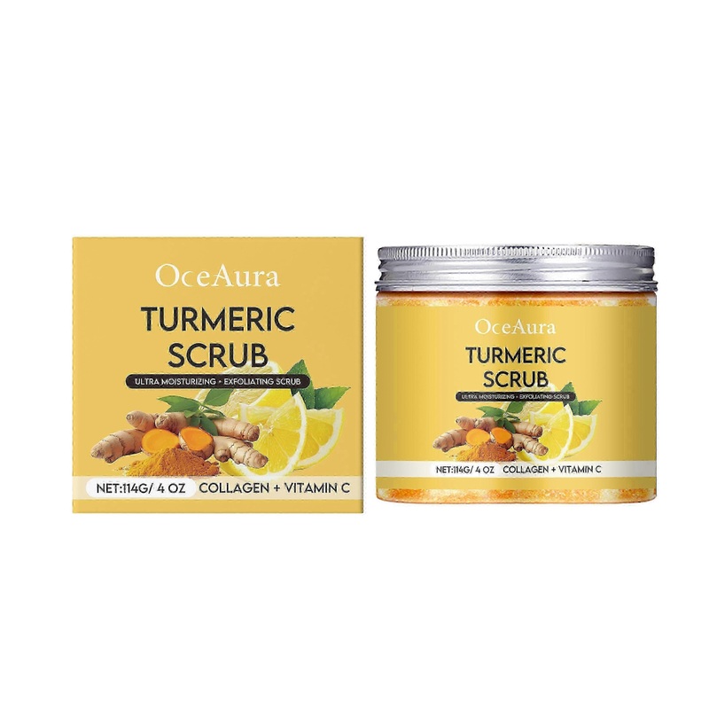 2025 Turmeric Lemon Body Scrub Gentle Cleansing Body Moisturizing Exfoliating Scrub