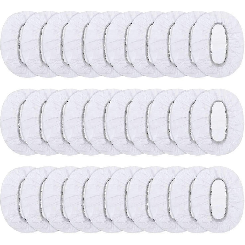 100 Pack Clear Disposable Ear Protectors Waterproof Ear Covers For Hair Dye, Shower