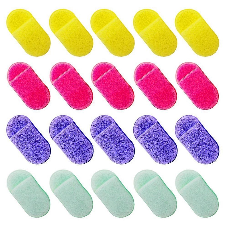 20 Pcs Facial Exfoliating Sponge for Deep Cleansing Reusable Face Scrubbing Sponge Puff