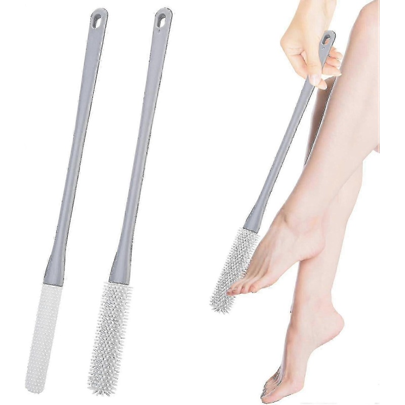 Toe Cleaning Brush,Foot Scrubber in Shower Long- Handled Toe Lotion Applicator for Seniors,Elderly fg2025031702104