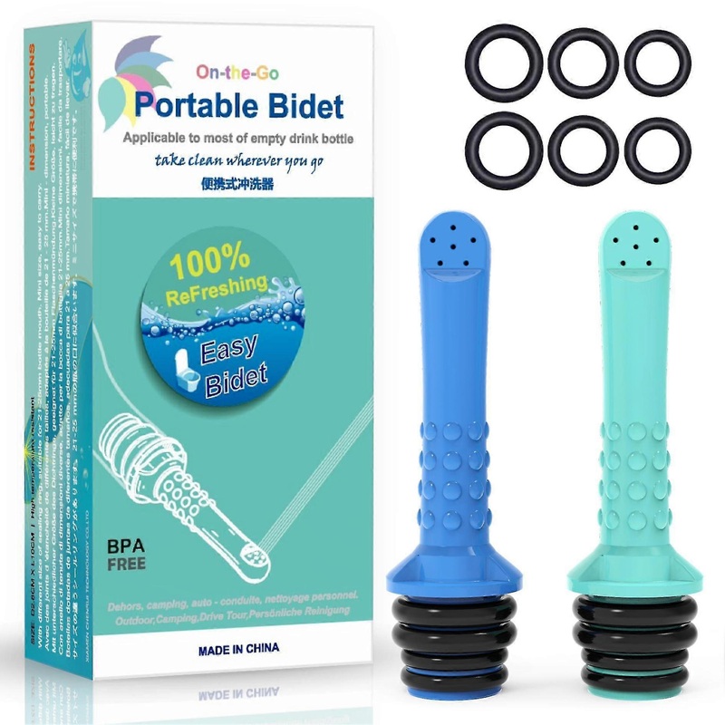 2 Pockets Portable Female Vaginal Rinser Beverage Bottle Suitable for Mini Travel Body Cleanser and Fart Washing God -SJL