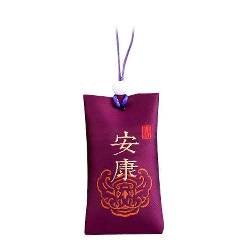 Spiritual Salt with Sachet, Buddhist Spiritual Salt Pouch Necklace, Embroidered Spiritual Salt