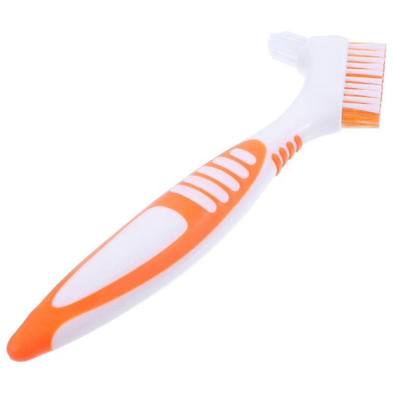 Turtle Cleaner Brush Aquatic Tortoise Shell Mud Dirt Removal Double-Sided Design Orange 1Set