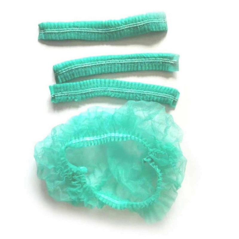 100pcs Disposable Hair Net Caps Hairnet Dust Head Cover Stretch Elastic Hat-MXBC