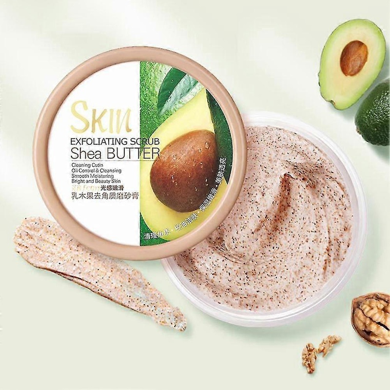 Shea Butter Exfoliating Scrub Deep Cleaning Pores Whitening Moisturizing Face Body Cleaning Ns2