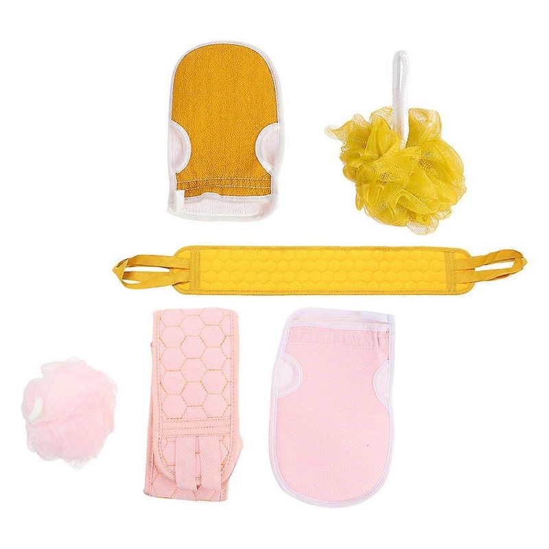 Two-In-One Back Scrubber Towel 2 Sets Bath Supplies For Adults 80X9Cm Effective Skin Revitalization Circulation