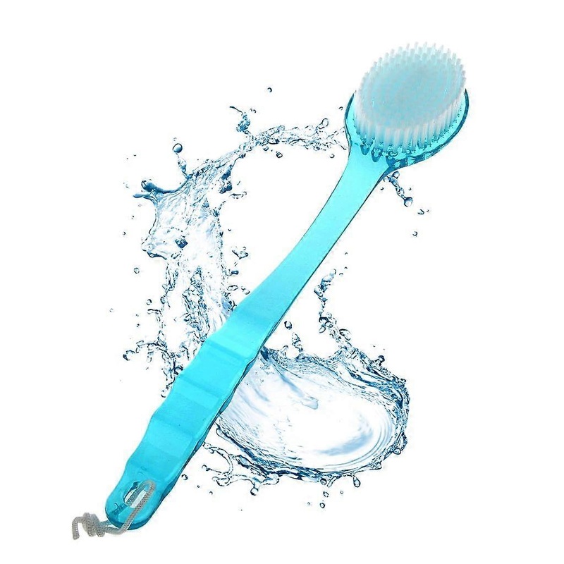 Ultra-Soft Bristle Bath Back Cleansing Brush for Sensitive Skin, Long Handle, Easy Grip, Shower and Exfoliation Use