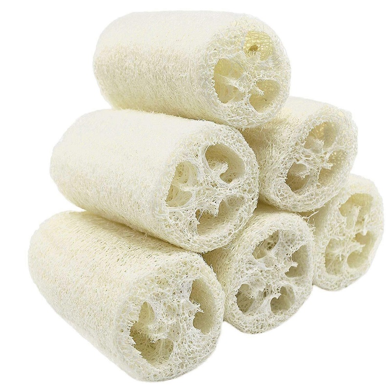 100% Nature 6 Pack Of (Approx 4-5″ Length) Organic Loofahs Loofah Spa Exfoliating Scrubber Natural Luffa Body Wash Sponge