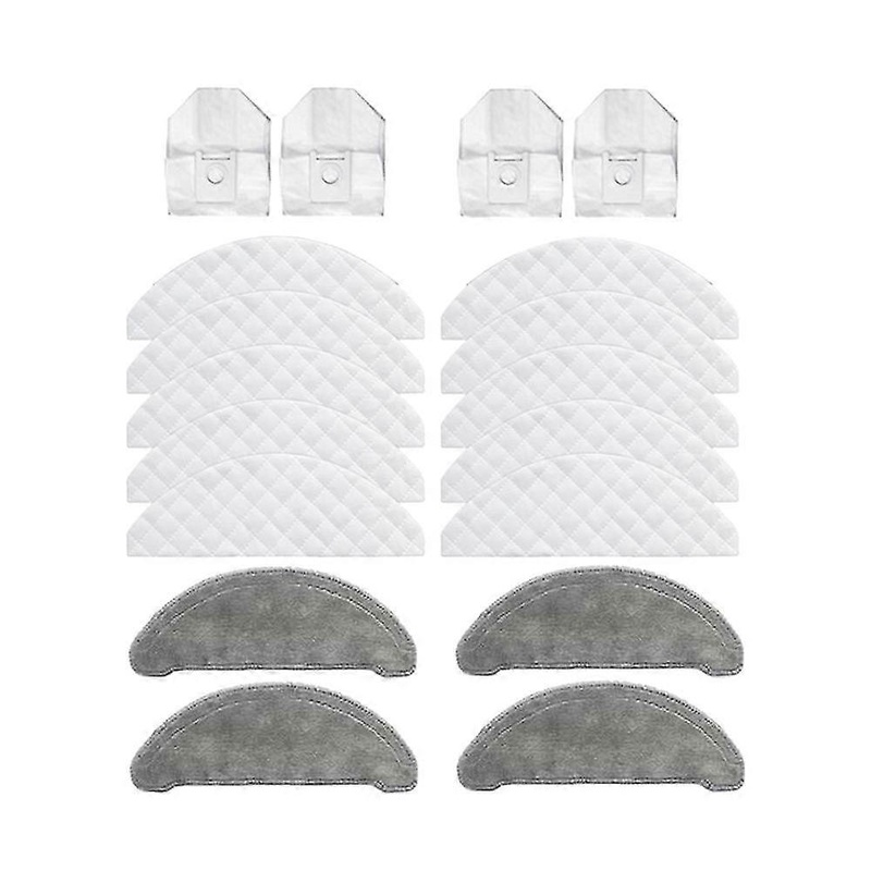 18Pcs Dust Bags Recyclable Mops Cloths Disposable Wipes Parts Accessories for EVE Plus Robot Cleane
