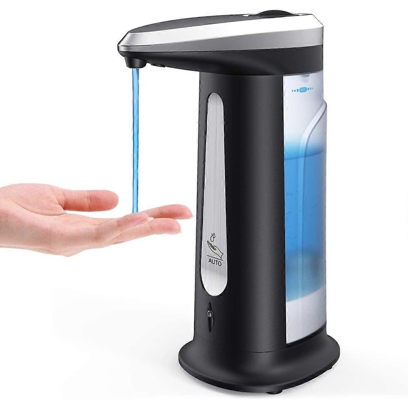 Automatic Hand Soap Dispenser 400ml Touchless ABS Sanitizer Liquid Lotion Dispenser Shower Bath Shampoo Dispenser with Built-in Infrared Smart Sensor