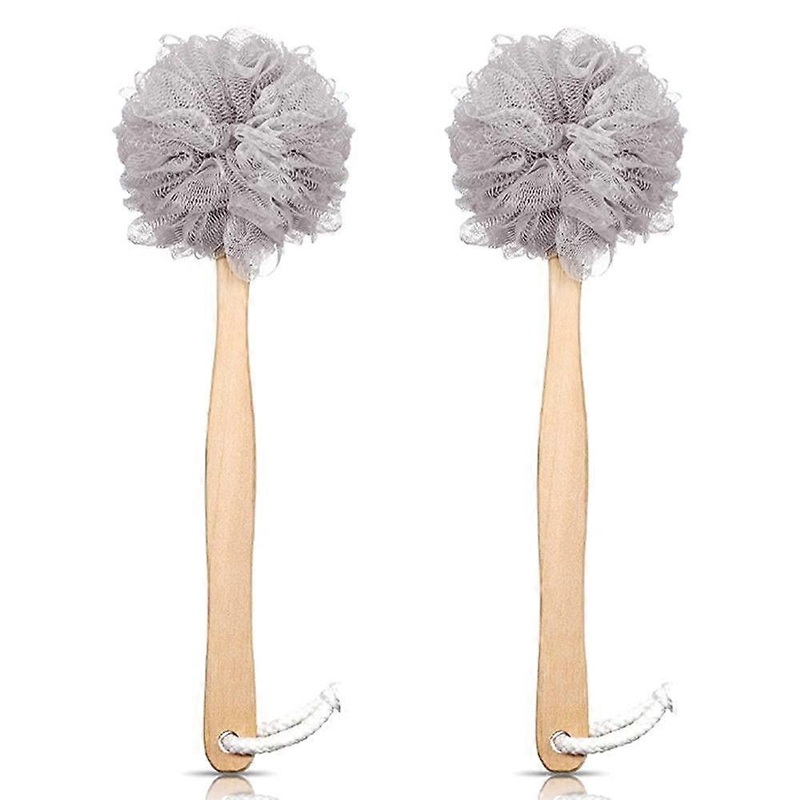 Toem Loofah Back Scrubber For Shower | Bamboo Charcoal Fiber Infused | Bath Sponge |