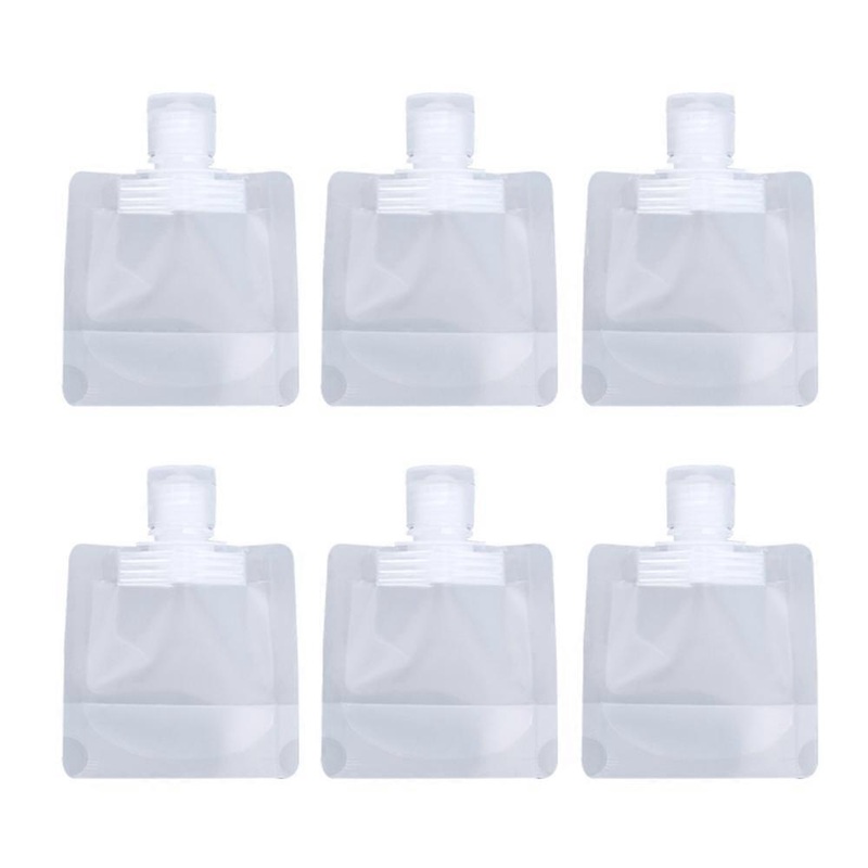 Travel Liquid Bag , Portable Disposable Transparent Bottling for, Shampoo, Shower Gel Sample