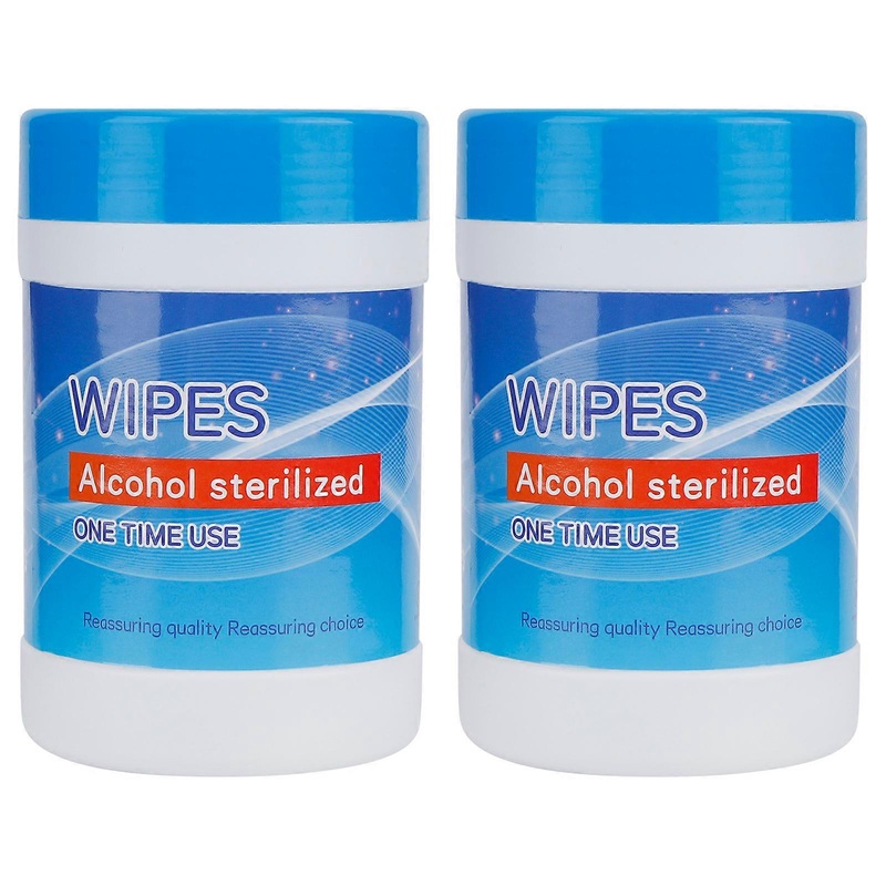 2 Bucket Portable Wet Tissue Cleaning Wipes for Home Office Travel Multipurpose Use