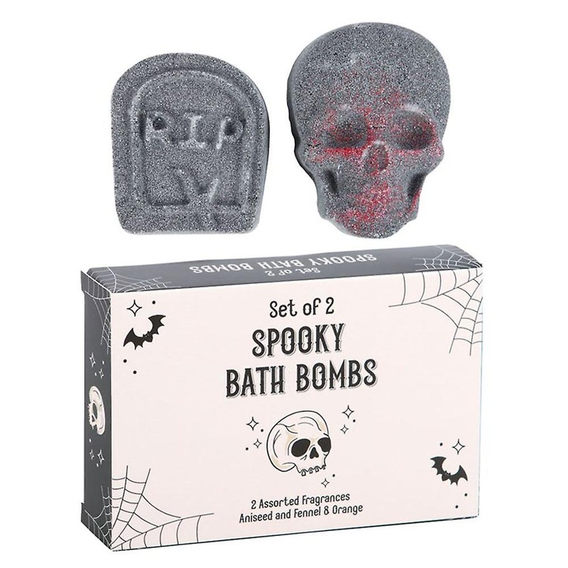 Set Of 2 Spooky Aniseed, Fennel & Orange Bath Bombs