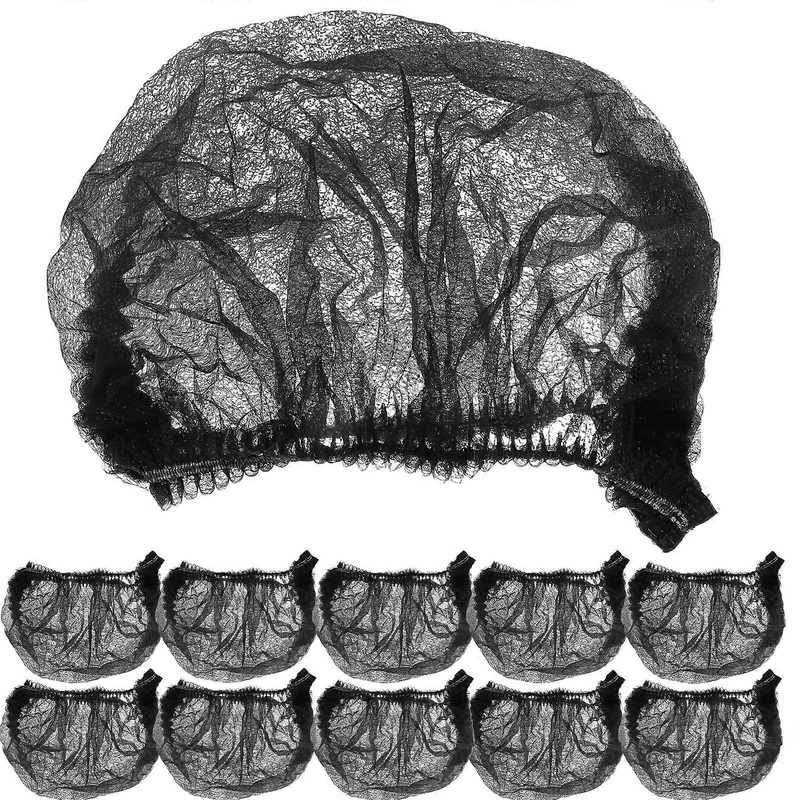 100Pcs Disposable Hairnets Mesh Caps Mesh Hair Nets Non-woven Hairnets for Working