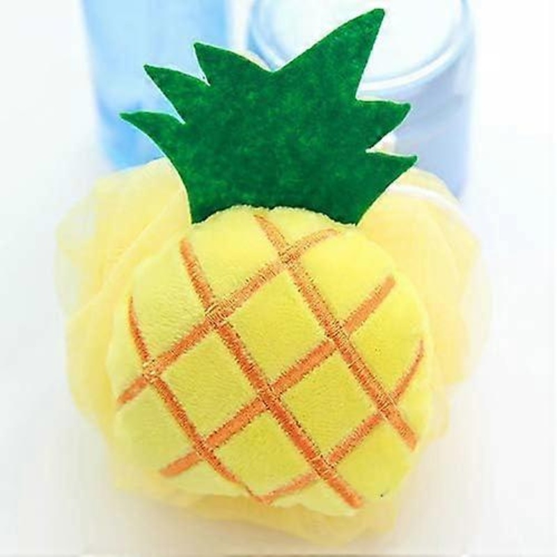 Soft Fruit Shape Bath Puff  Scrubber Bath Shower Sponge Pouf Loofahs Mesh Shower Ball for Kids Adults Beauty Bathing