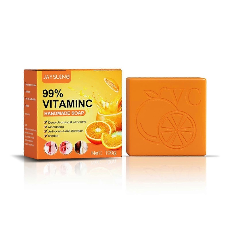 1-3x Elements Vitamin C Whitening Soap, 99% Vitamin Handmade Soap For Acne Dark Spots
