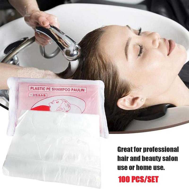 100Pcs Hair Cutting Capes Disposable Waterproof Hair Salon Capes Haircut Apron Salon Barber Tools