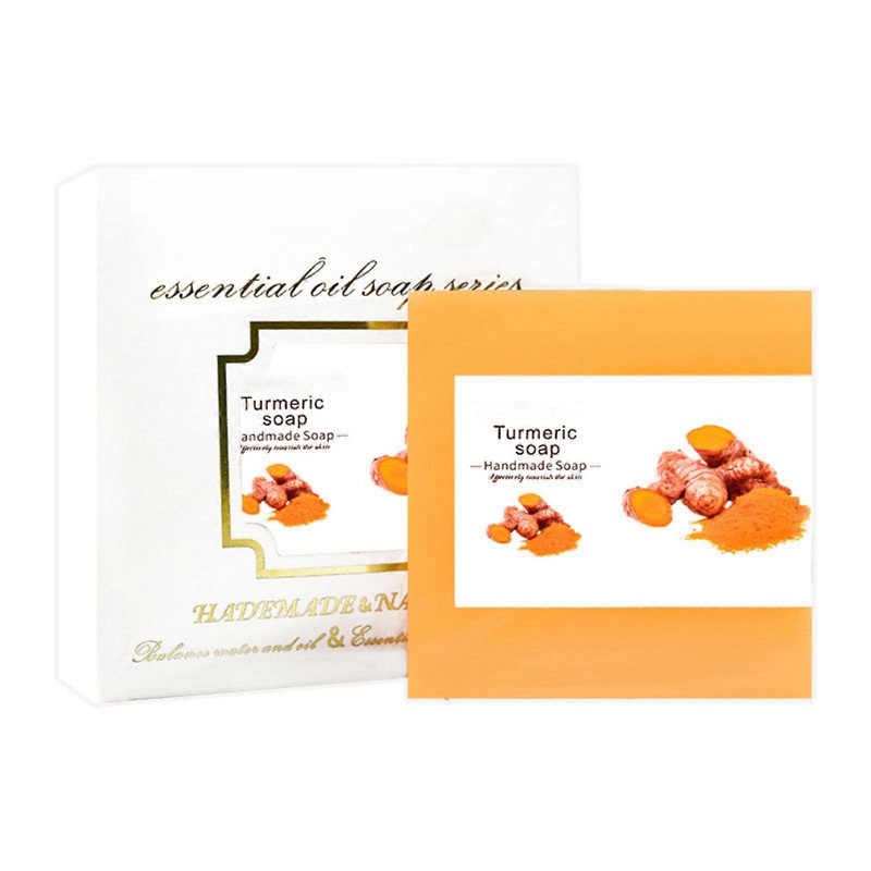 Turmeric Soap Cleansing Shower Gel Oil Soap Body Cleansing Multifunctional Soap 100g Sunshine85