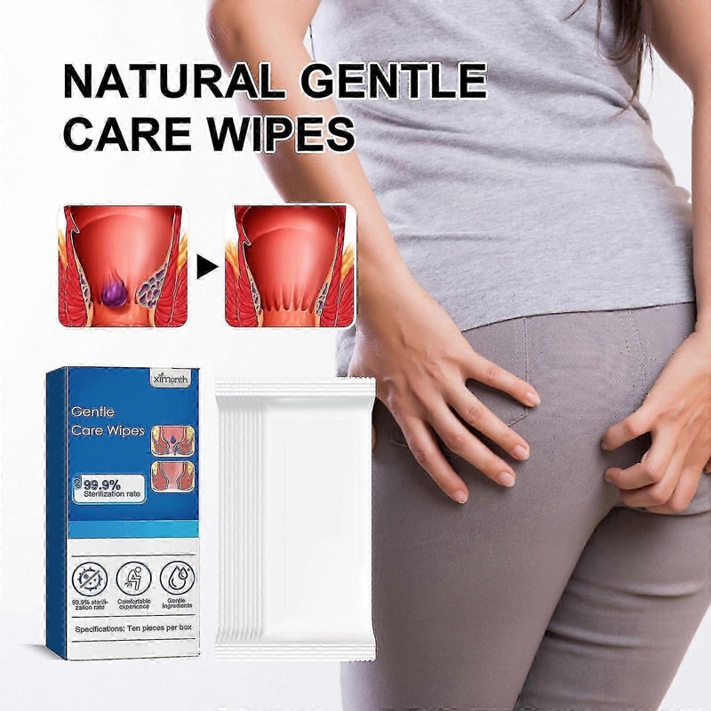 Ximonth body care wipes relieve perianal itching and discomfort, internal and external mixed elimination ball hemorrhoids care Hand Sanitizers & Wipes