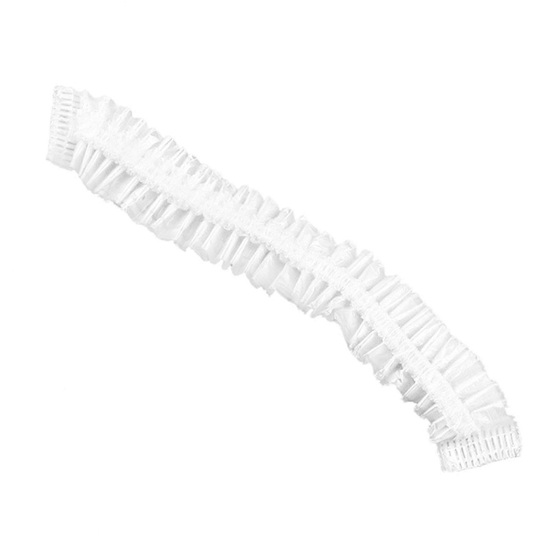 100Pcs One-off Disposable Hotel Home Shower Bathing Flower Hair Elastic Cap Hat