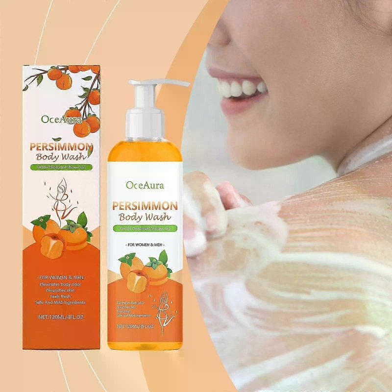 2025 Persimmon Soap for Body Odor Control Purifying Deodorizing Persimmon Body Wash for Eliminating Body Odor Underarms, Intimate Inner Thigh, Bikini